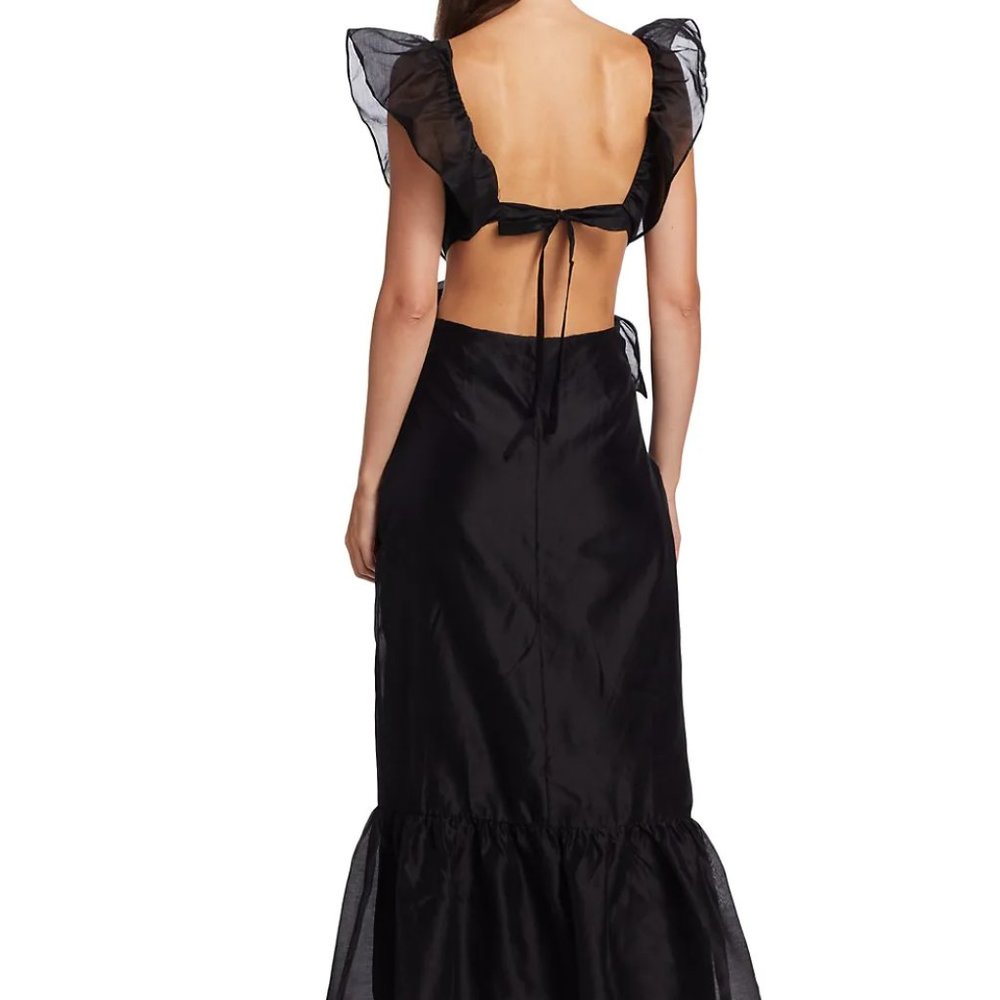 SIR. Franc Frill Organza Midi-Dress - NWT